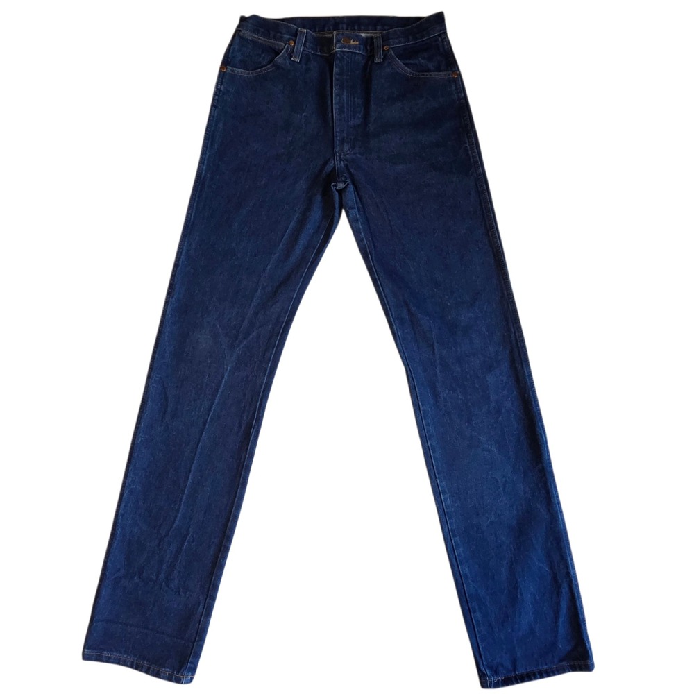 Vtg Wrangler Cowboy Jeans Mens 31x37.5 Blue Cotton Workwear Denim 90s USA Made